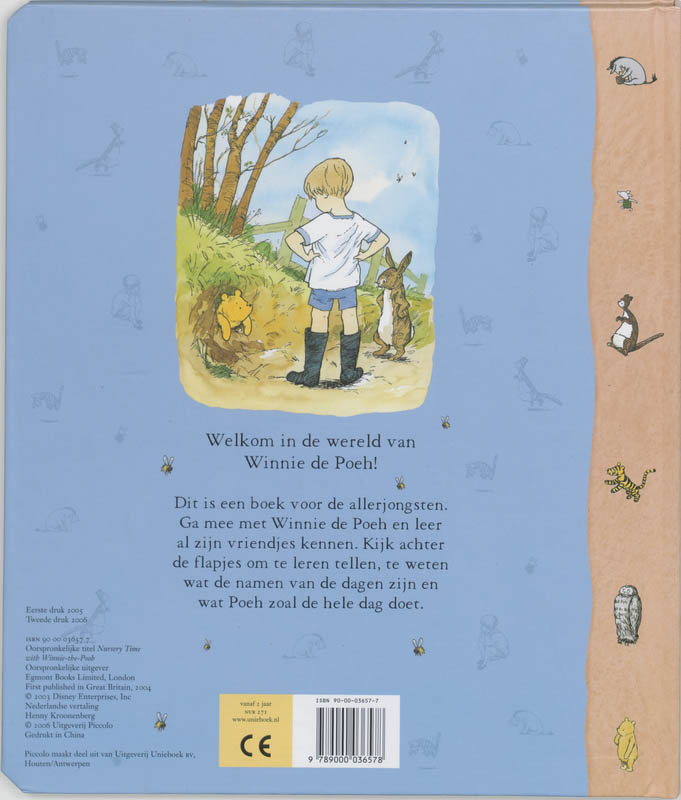 Achterkant van Ontdek de wereld met Winnie de Poeh