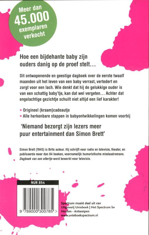 Achterkant van Dagboek van een ettertje