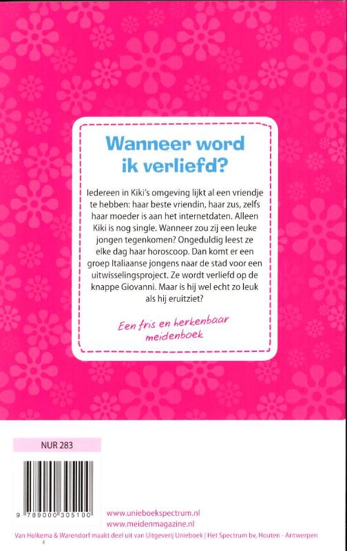 Achterkant van Wanneer word ik verliefd?