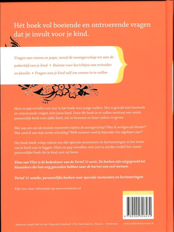 Achterkant van Mam en Pap