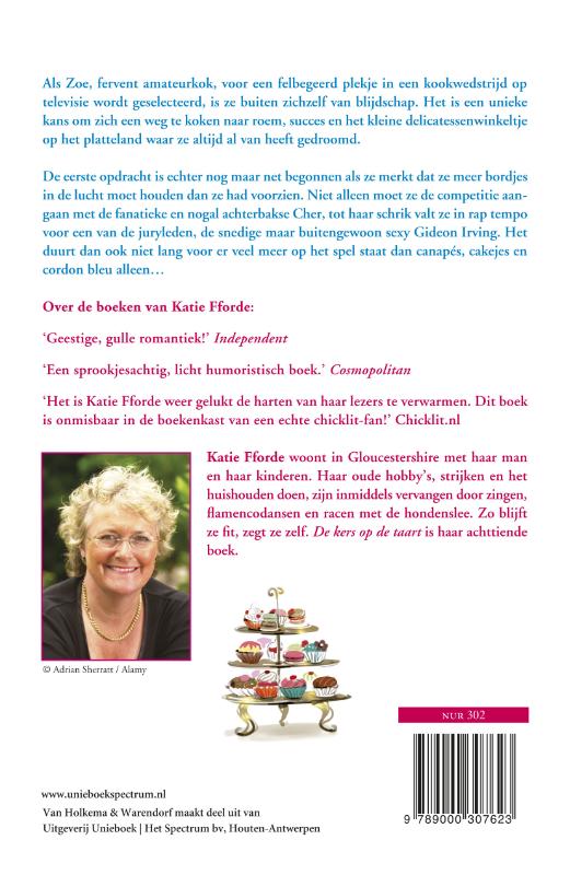 Achterkant van De kers op de taart