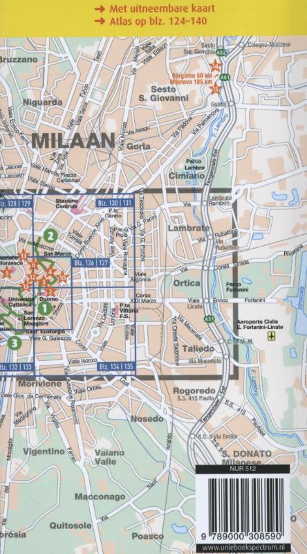 Achterkant van Milaan Lombardije