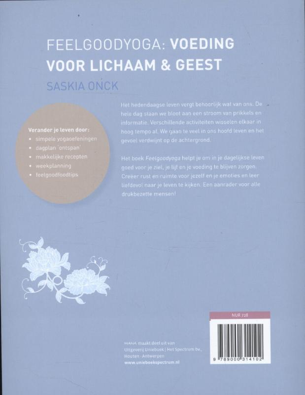 Achterkant van Feelgood yoga
