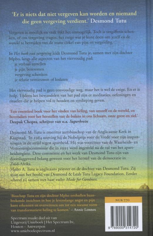 Achterkant van Het boek van vergeving