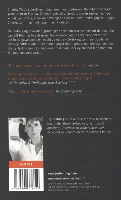 Achterkant van Dodelijke ambitie