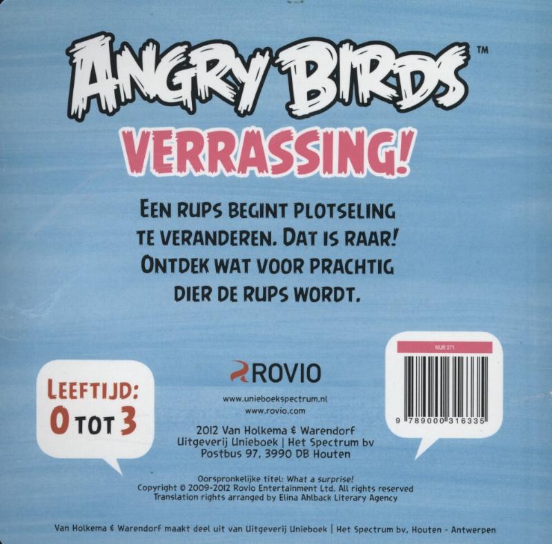 Achterkant van Angry Birds Verrassing!