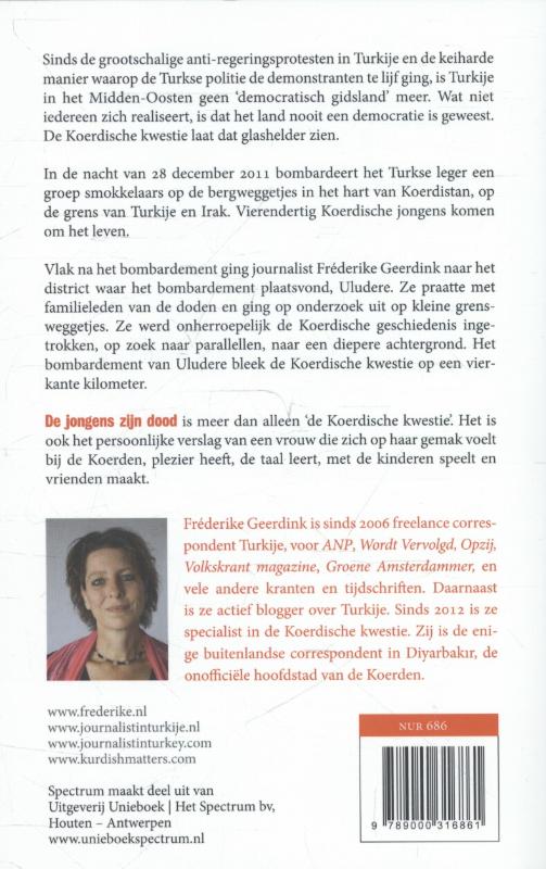 Achterkant van De jongens zijn dood