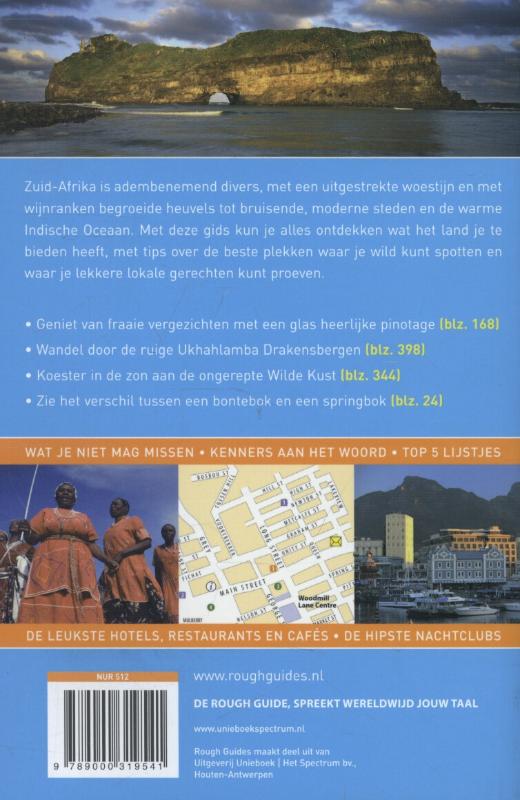 Achterkant van Zuid-Afrika