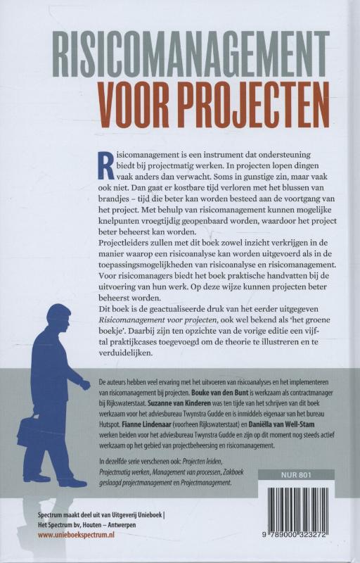 Achterkant van Risicomanagement voor projecten