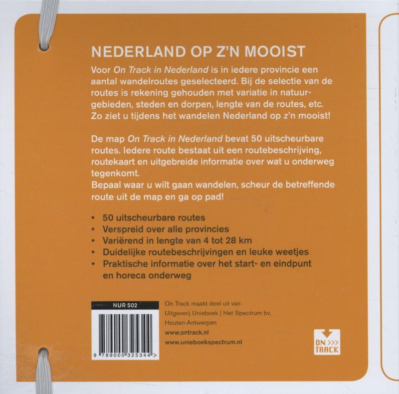 Achterkant van On track in Nederland