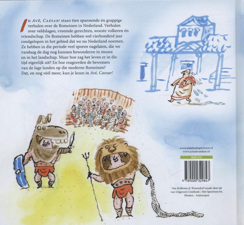 Achterkant van Ave, Caesar!