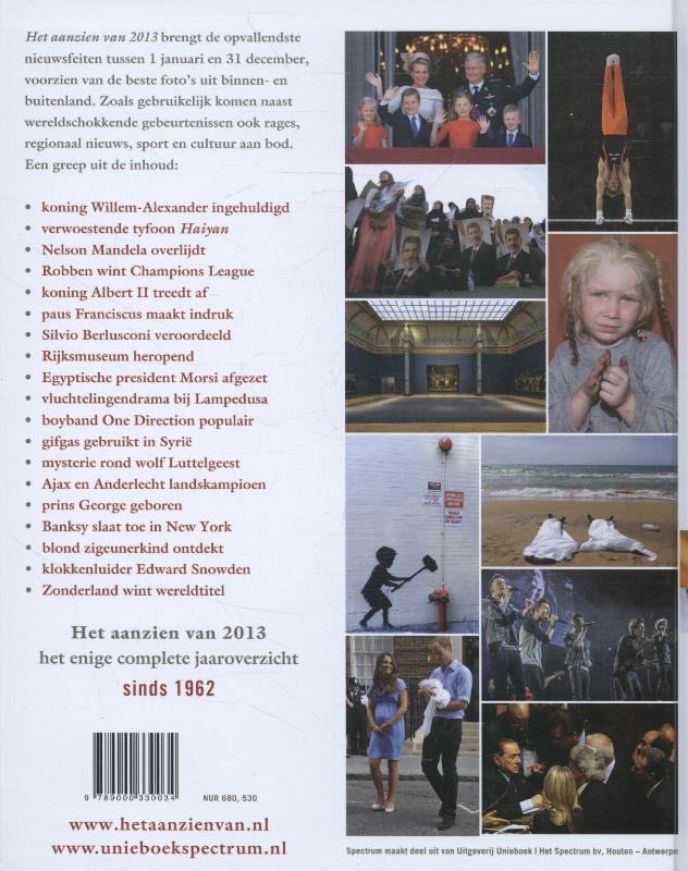 Achterkant van Het aanzien van 2013