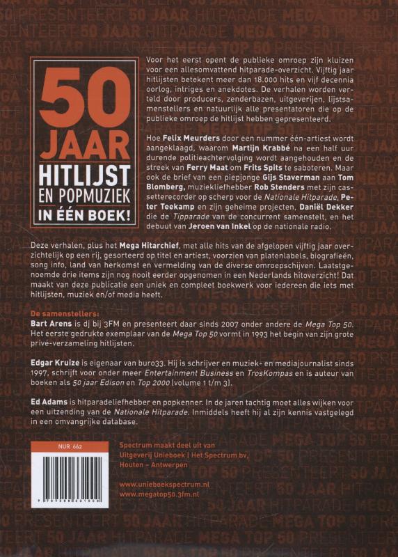 Achterkant van 50 jaar hitparade