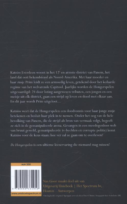Achterkant van De Hongerspelen