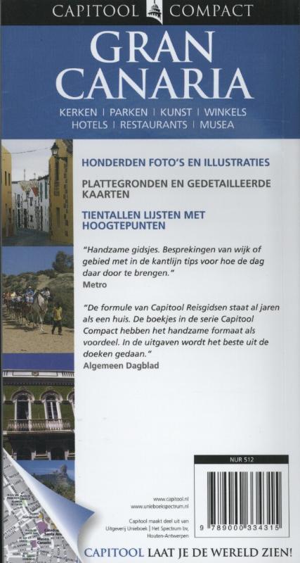 Achterkant van Gran Canaria