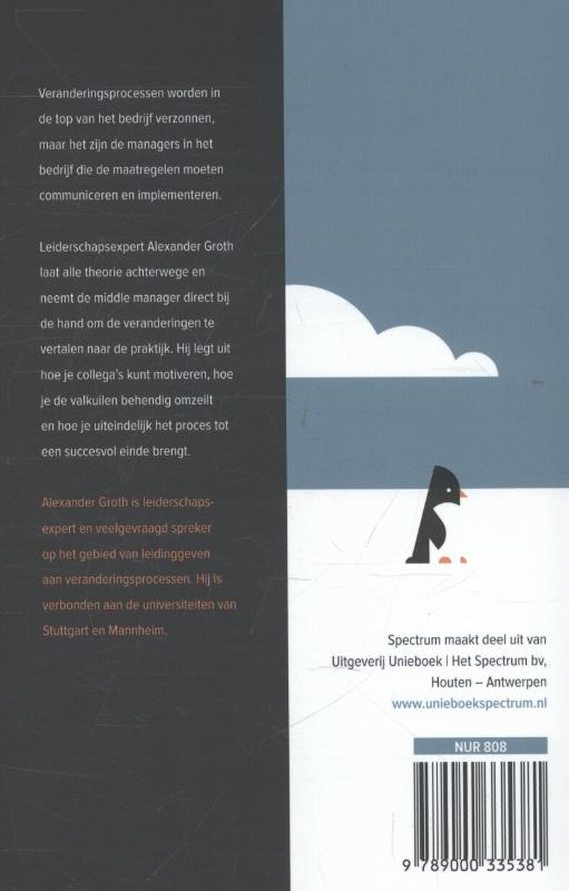 Achterkant van Leidinggeven aan verandering