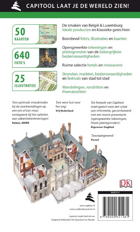Achterkant van België & Luxemburg