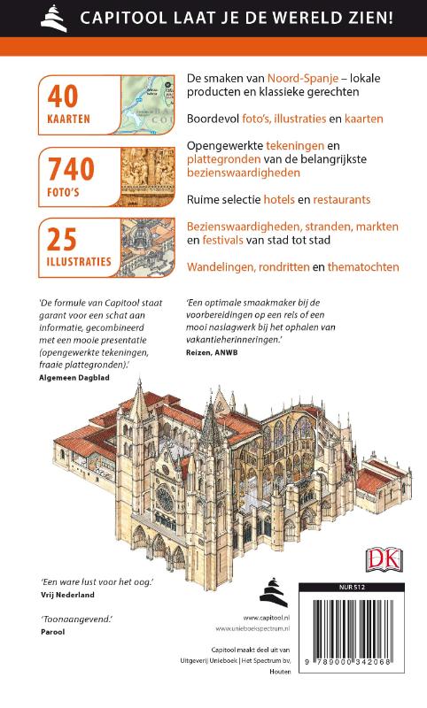 Achterkant van Noord Spanje