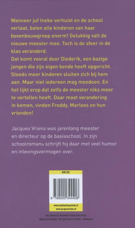 Achterkant van Een bende in de bovenbouw