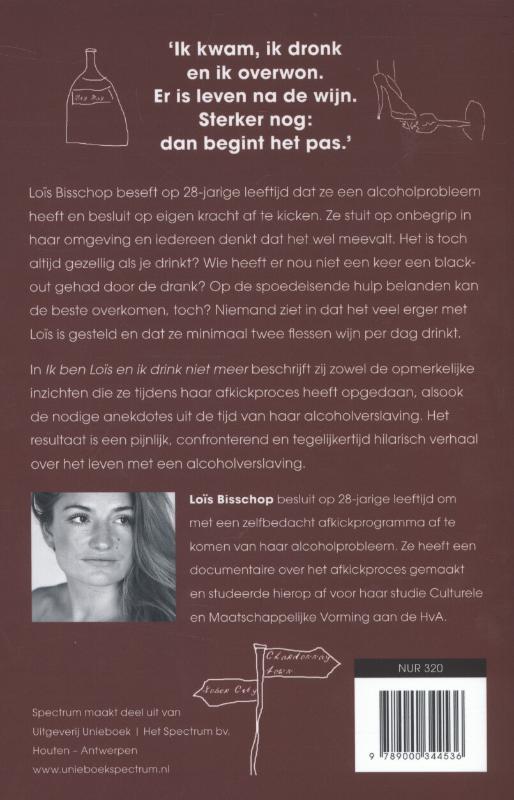 Achterkant van Ik ben Loïs en ik drink niet meer