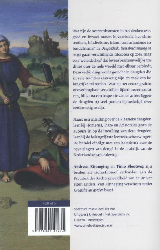 Achterkant van Deugdethiek, levensbeschouwing en religie