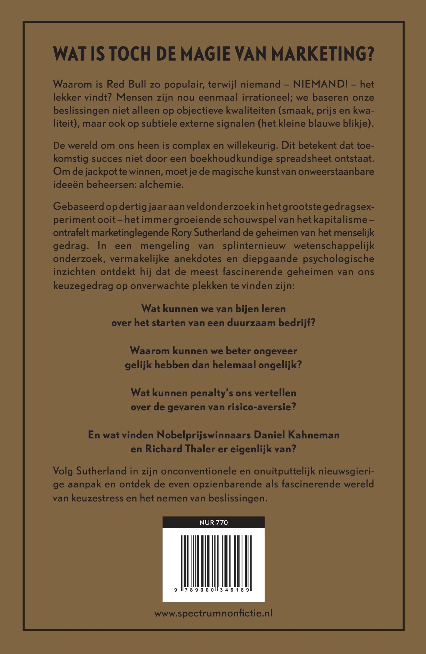 Achterkant van Alchemie