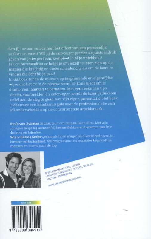 Achterkant van Een onweerstaanbaar cv