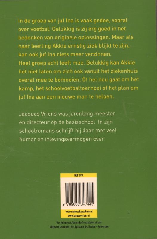 Achterkant van Achtste groepers huilen niet