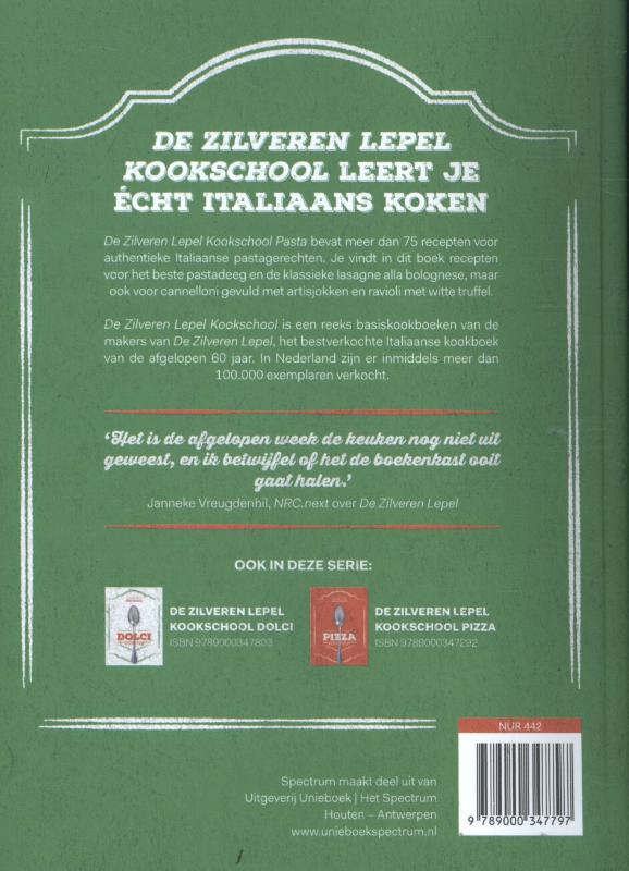 Achterkant van Pasta
