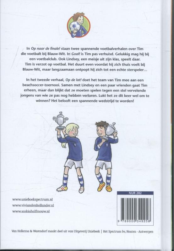 Achterkant van Op naar de finale!