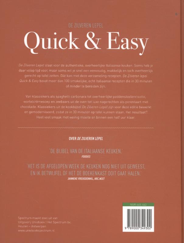 Achterkant van Quick & easy
