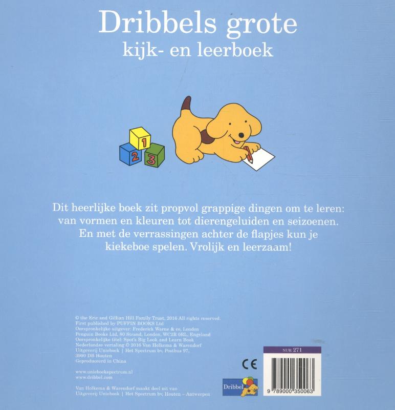 Achterkant van Dribbels grote kijk- en leerboek