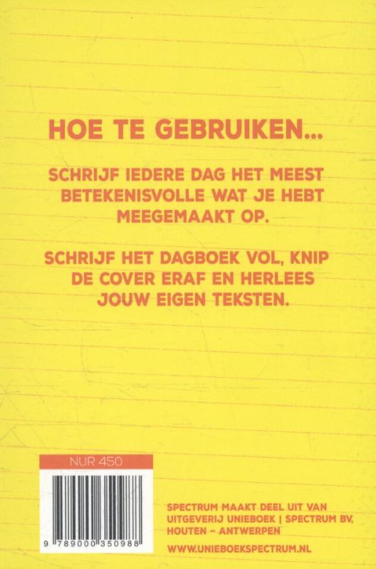 Achterkant van Een zin per dag