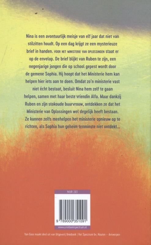 Achterkant van Het ministerie van Oplossingen