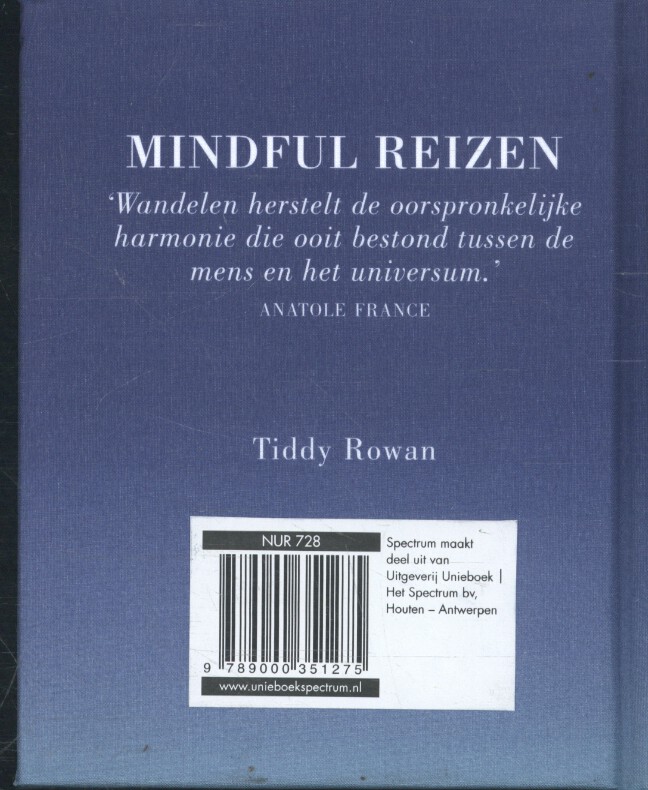 Achterkant van Het kleine boek vol mindful reizen