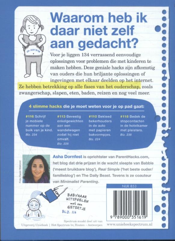Achterkant van Life hacks