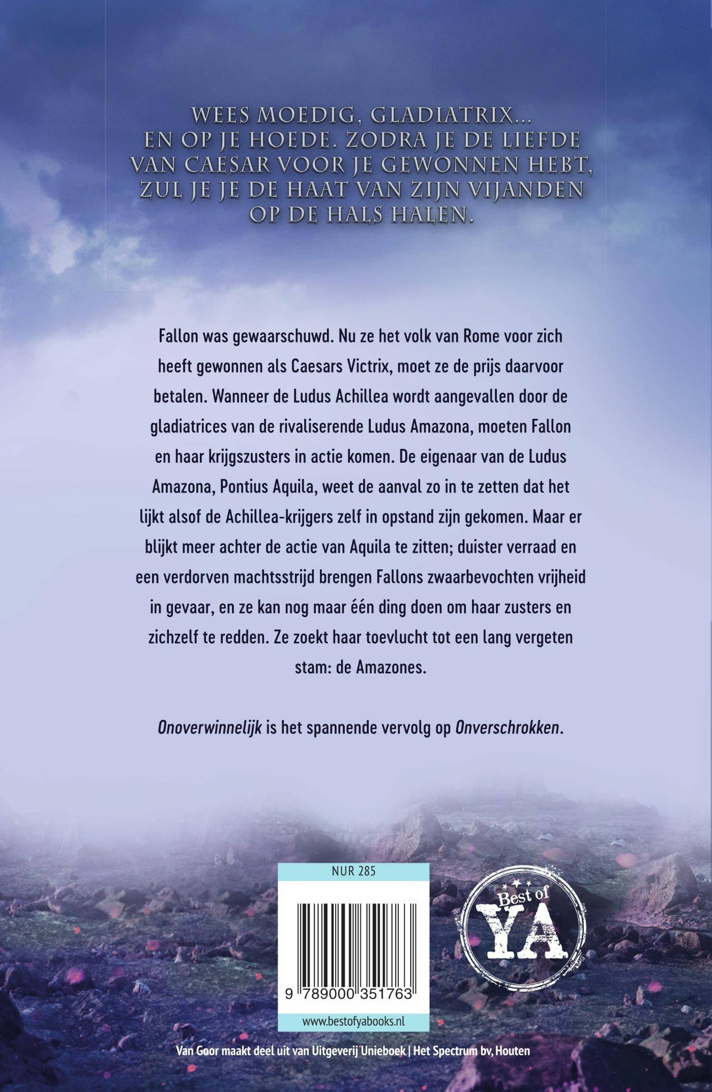 Achterkant van Onoverwinnelijk