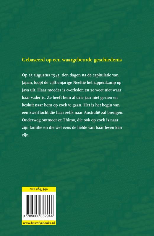 Achterkant van Op zoek naar jou