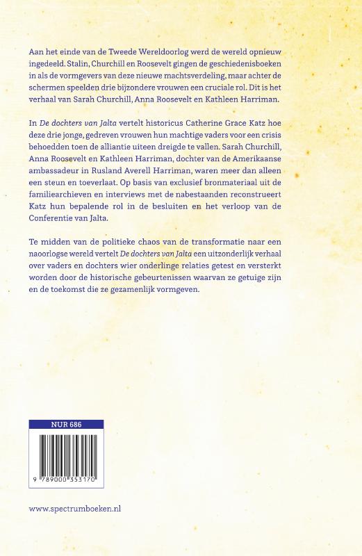 Achterkant van De dochters van Jalta