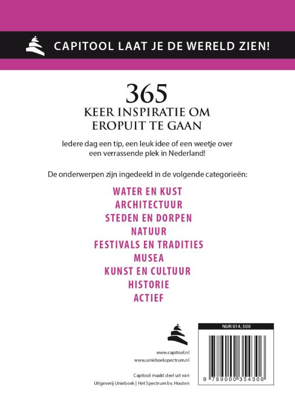 Achterkant van Scheurkalender 2018
