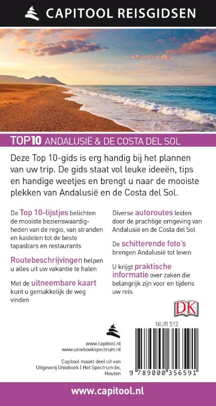 Achterkant van Andalusië en de Costa del Sol