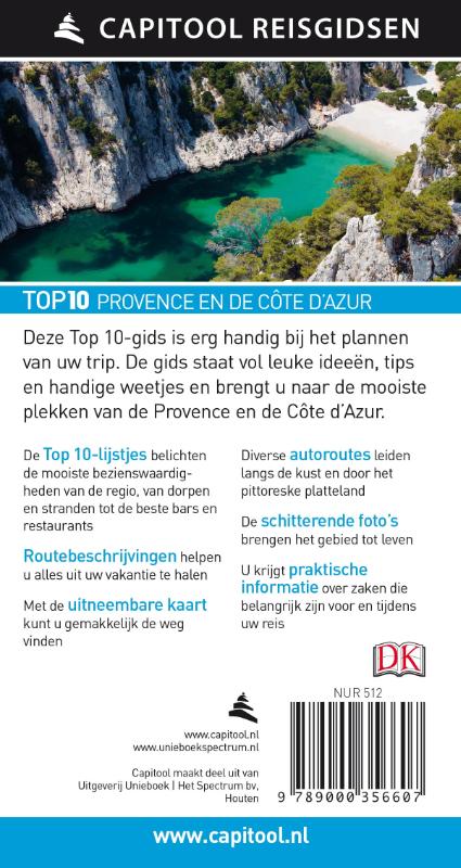 Achterkant van Provence en de Côte d'Azur