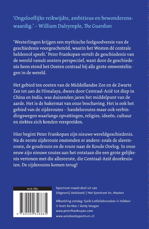 Achterkant van De zijderoutes
