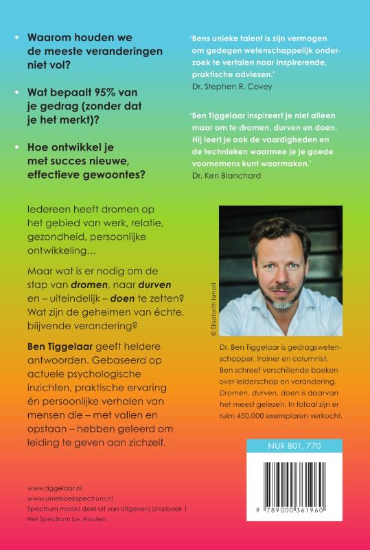 Achterkant van Dromen, Durven, Doen