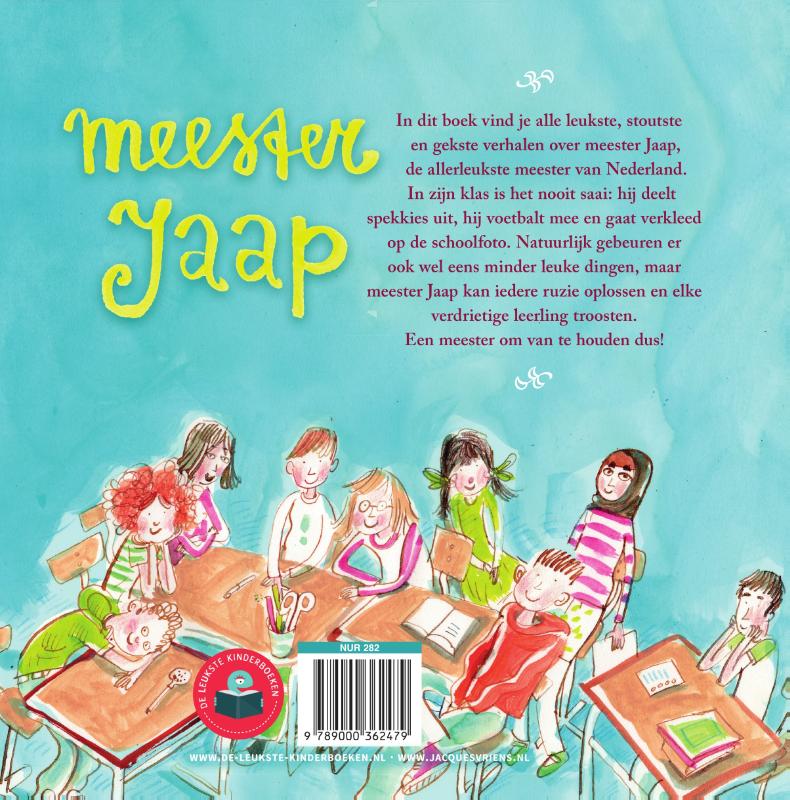 Achterkant van Meester Jaap -