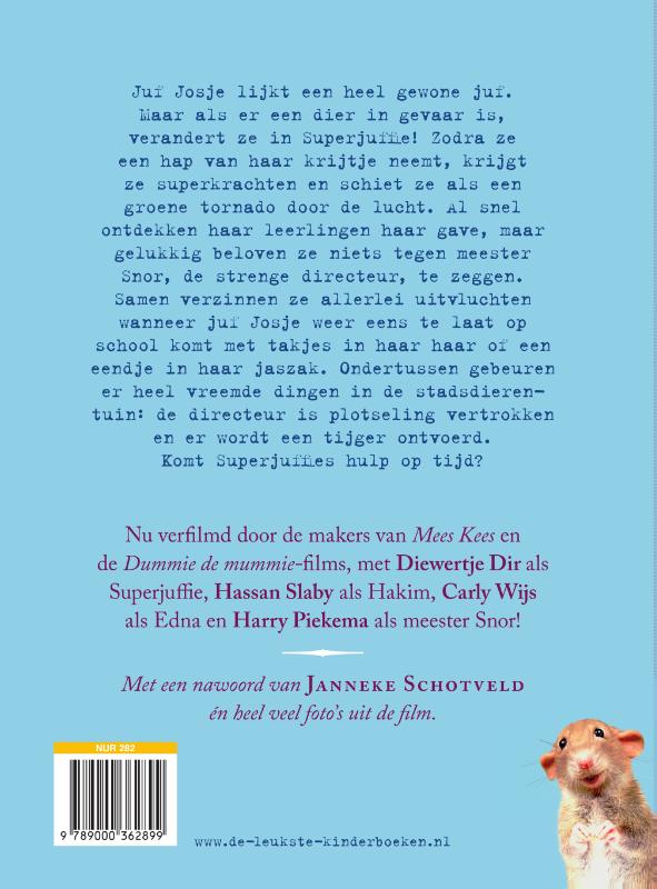 Achterkant van Superjuffie!