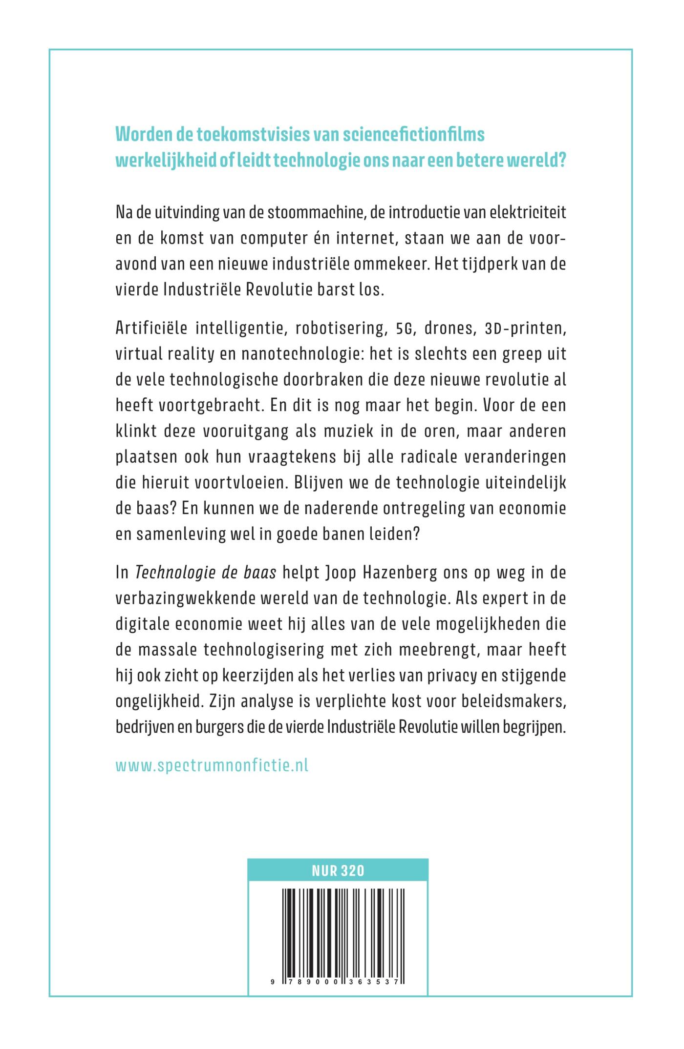 Achterkant van Technologie de baas