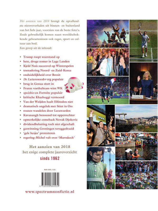 Achterkant van Het aanzien van 2018