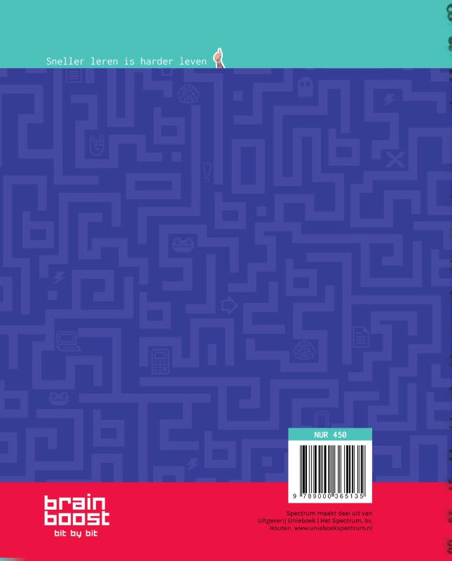 Achterkant van BrainBoost planner