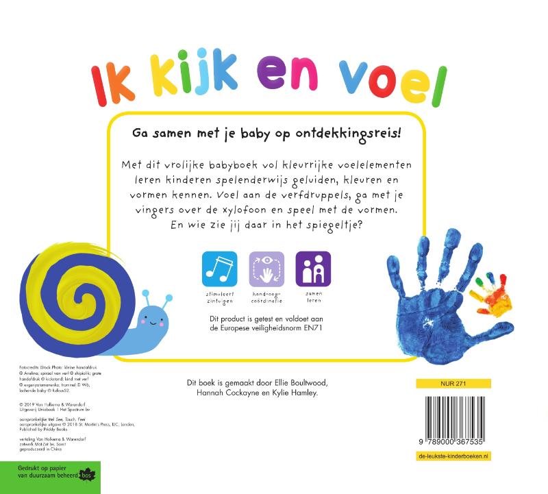 Achterkant van Ik kijk en voel